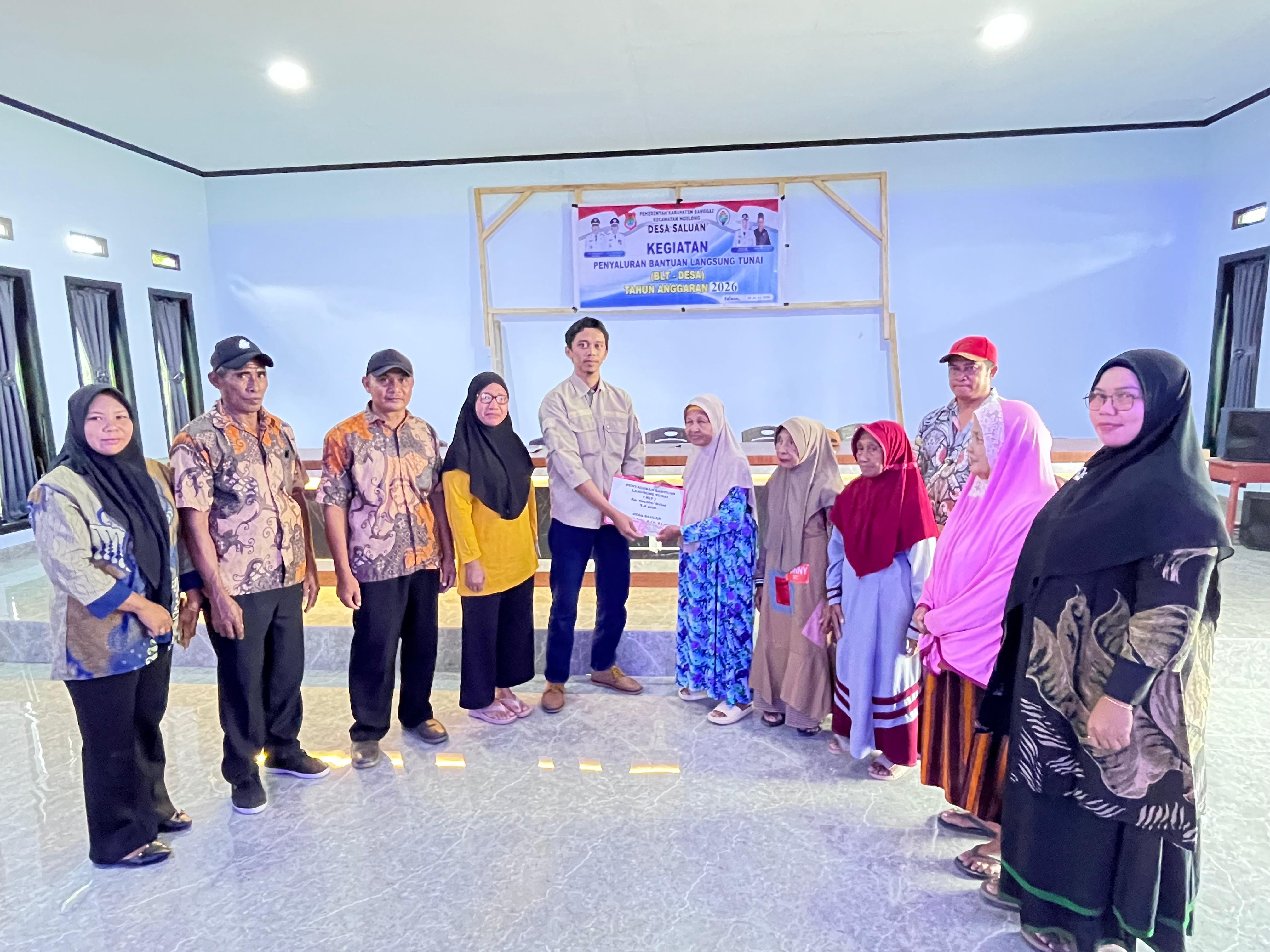 Kegiatan penyaluran BLT preode april juni