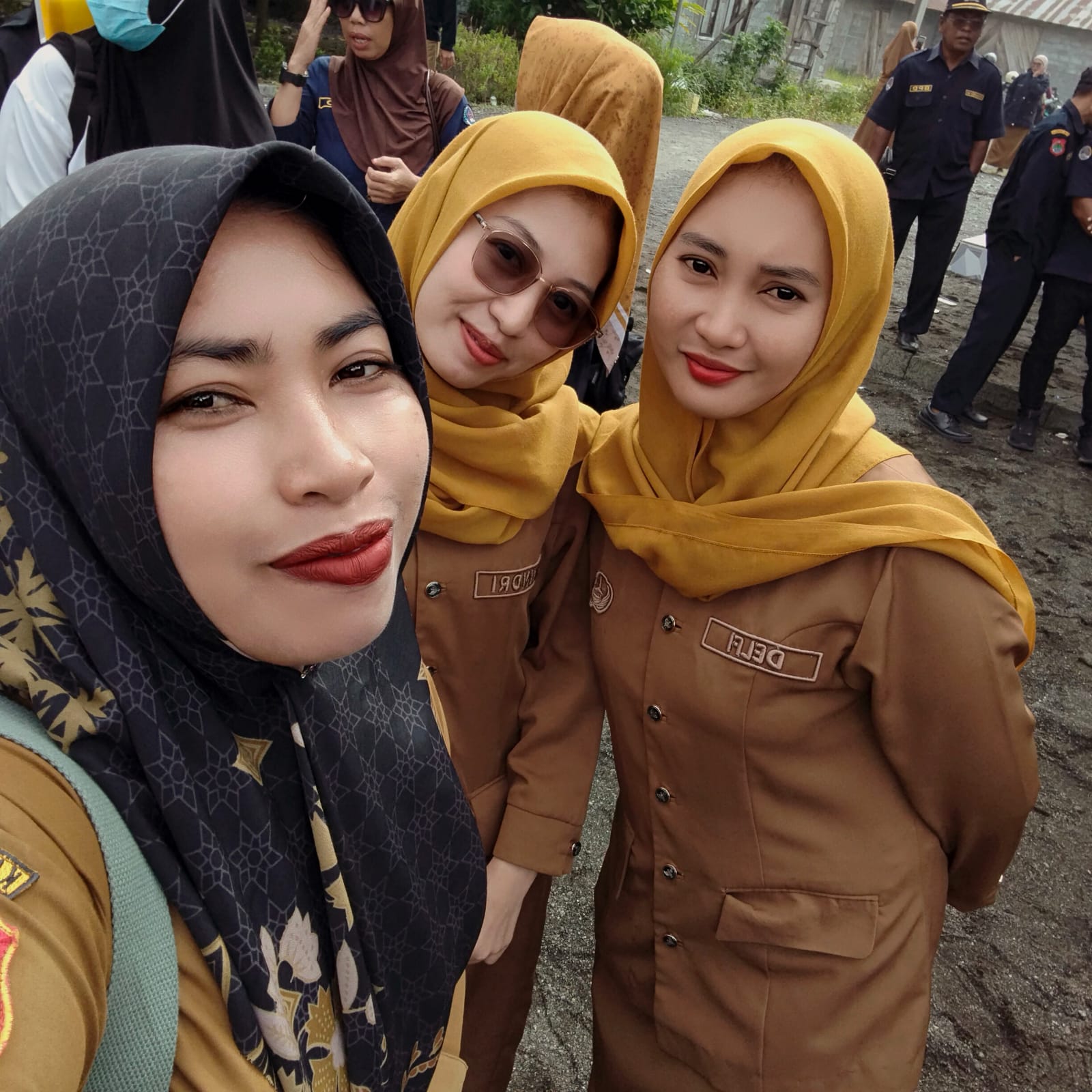 kegiatan apel gabungan  sekecamatan moilong