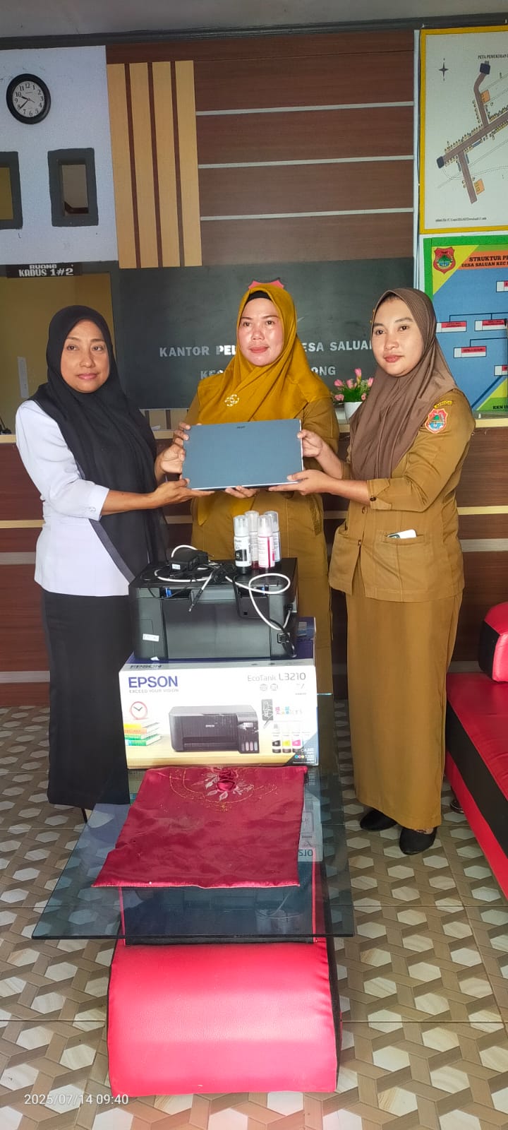 Penyerahan ASet Desa untuk Sekolah PAUD  NUSA INDAH Desa saluan